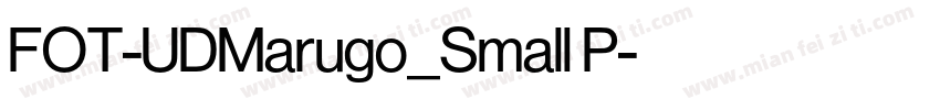 FOT-UDMarugo_Small P字体转换
